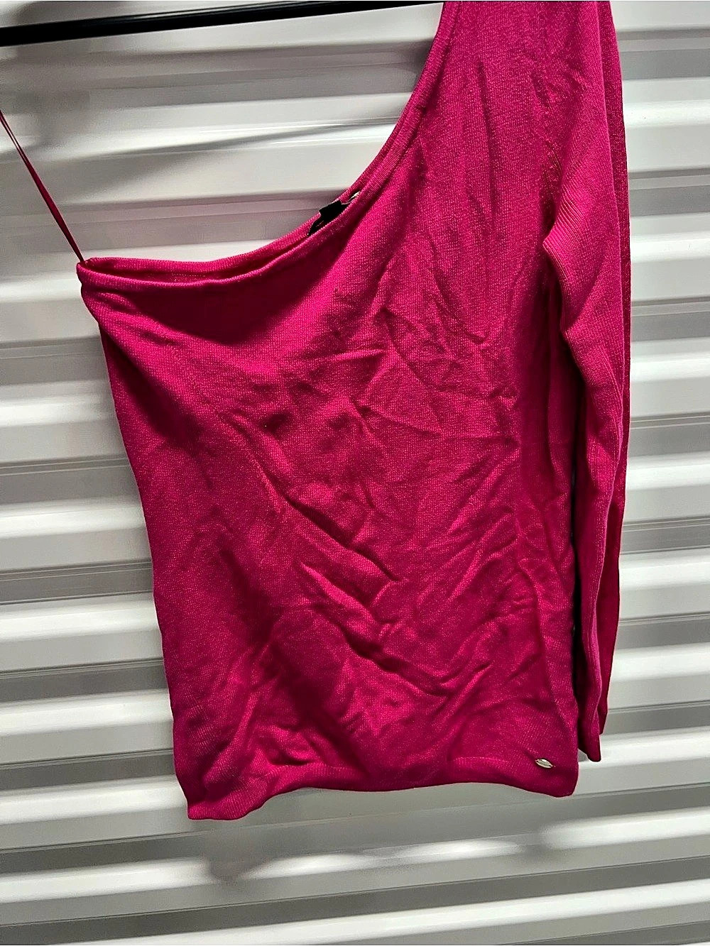 Guess Logo Sweater Pink Long Sleeve Size Medium